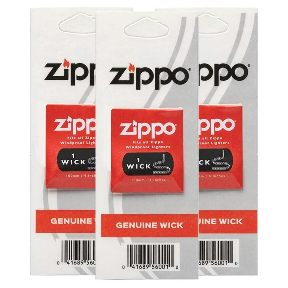 Zippo Lighter 3 x Flints & 3 x Wicks | Total 18 Flints + 3 Wicks