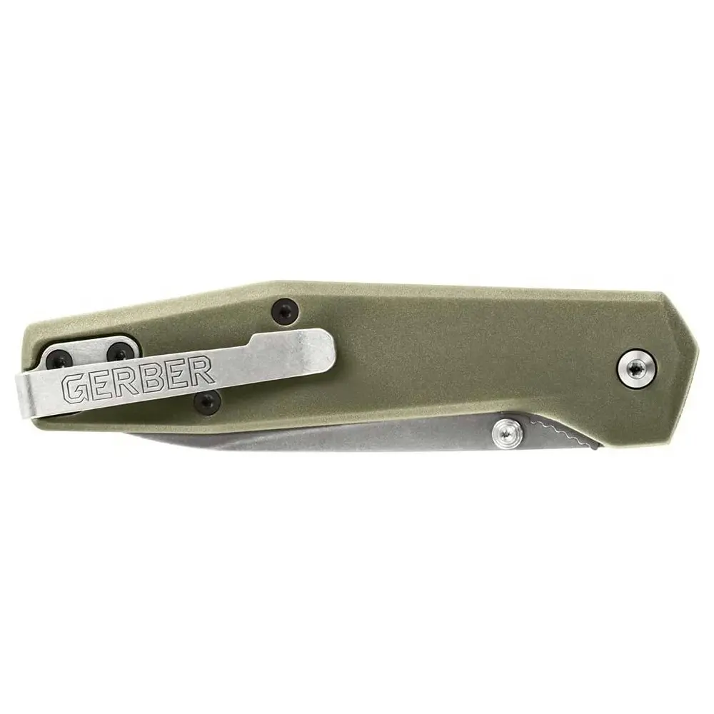 Gerber Fuse Flat Folder Clip Pocket Folding Knife Sage Green