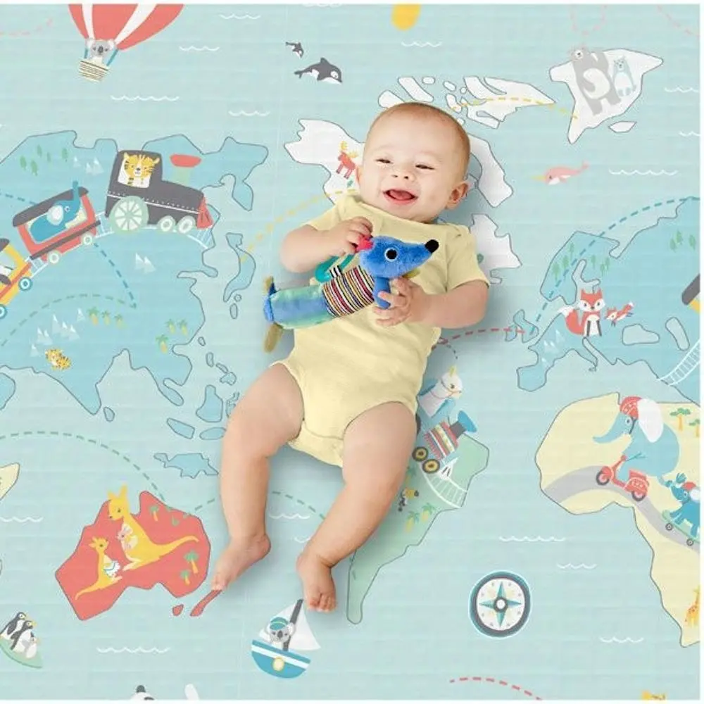 Skip Hop Doubleplay Reversible Play Mat Kids Baby - Little Travellers