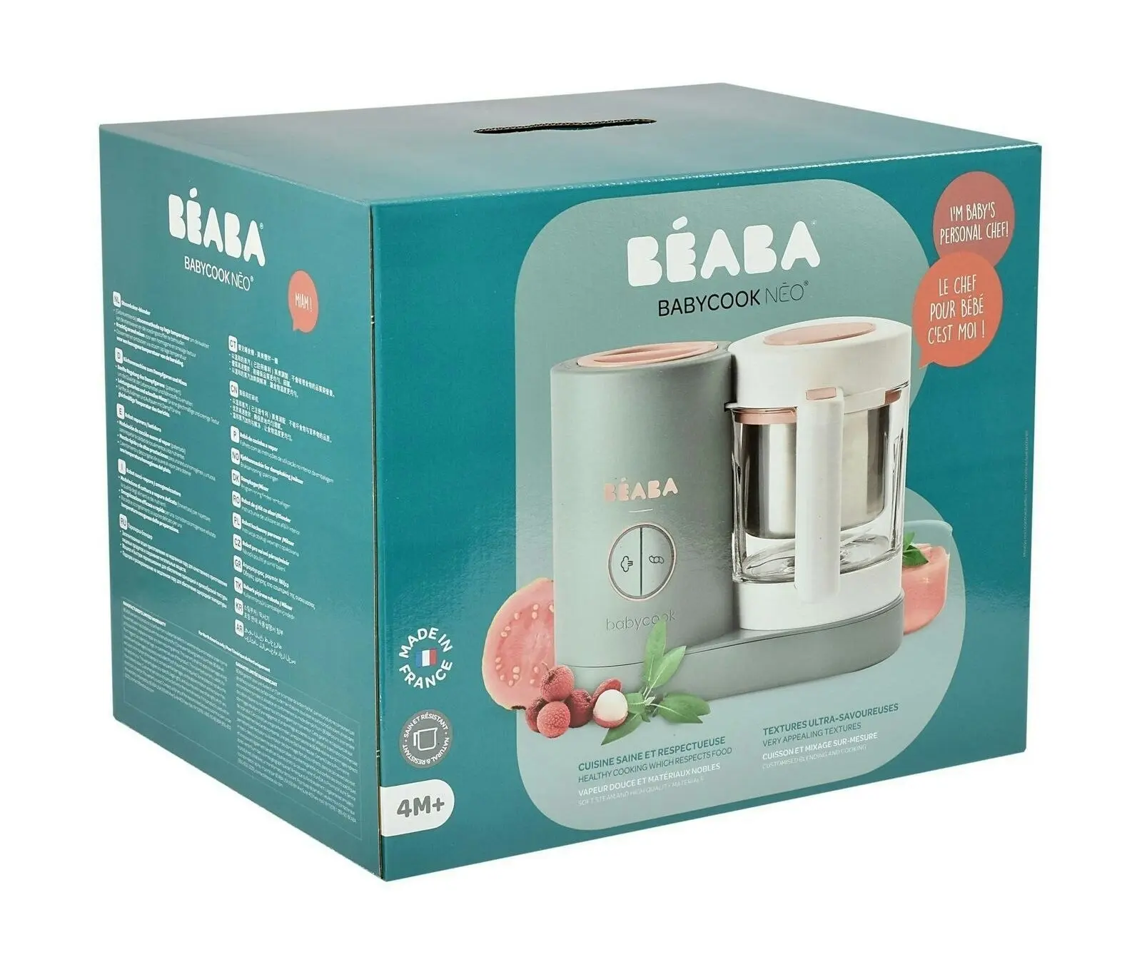 Beaba Babycook Neo Baby Food Processor Steam Cook Blend | Eucalyptus