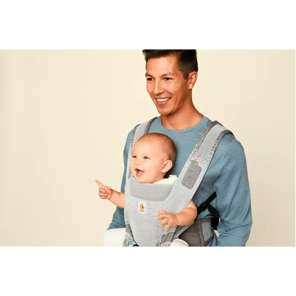 Ergobaby Aerloom Newborn Baby Carrier | Slate Grey