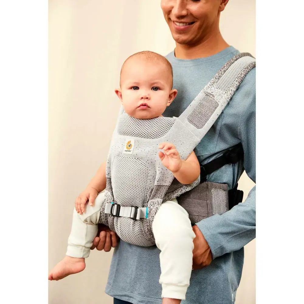 Ergobaby Aerloom Newborn Baby Carrier | Slate Grey