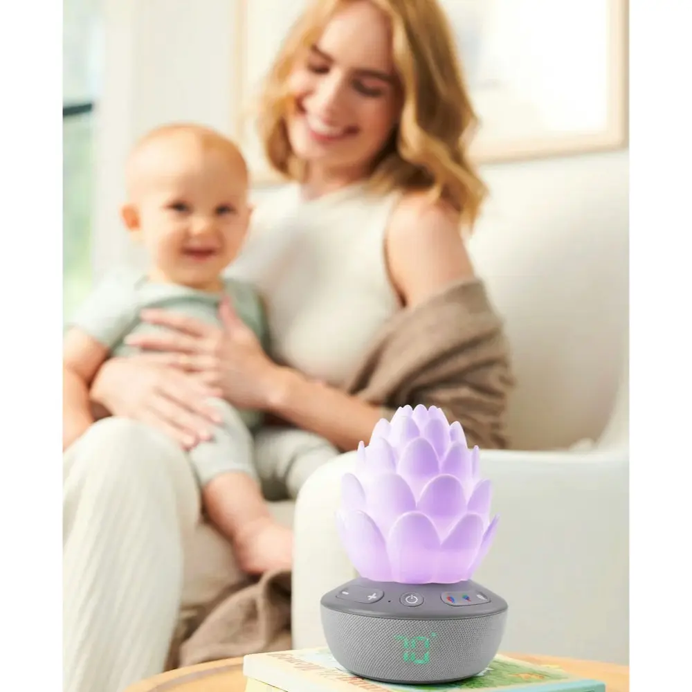 Skip Hop Terra Cry Activated Succulent Glow Soother | Grey White