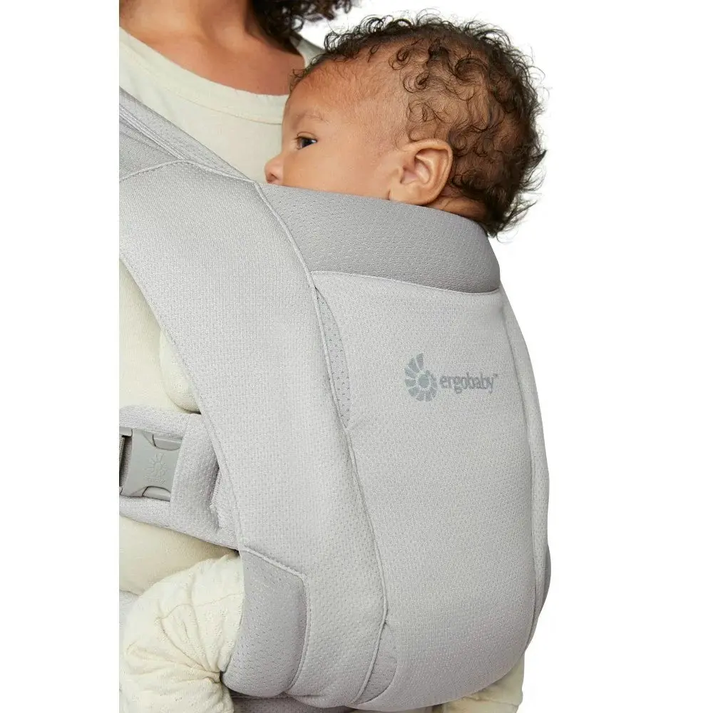 Ergobaby Embrace Soft Air Mesh Newborn Baby Carrier | Soft Grey