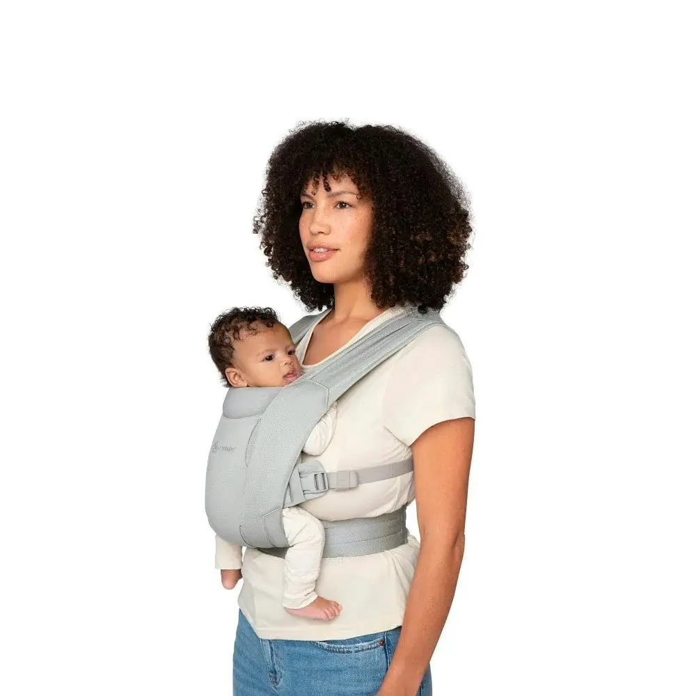 Ergobaby Embrace Soft Air Mesh Newborn Baby Carrier | Soft Grey