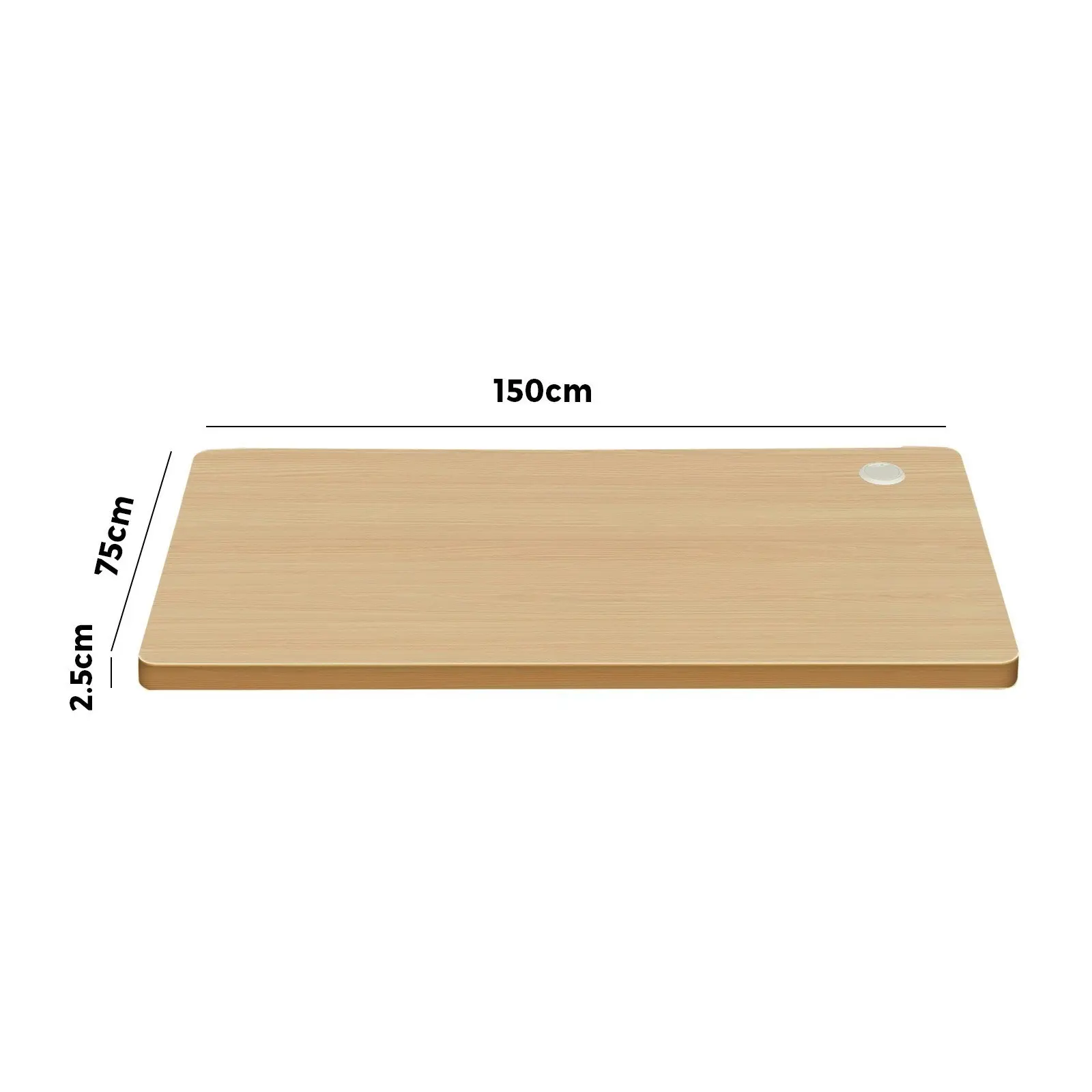 Oikiture 150cm Desk Top Electric Desk Board Computer Table OAK