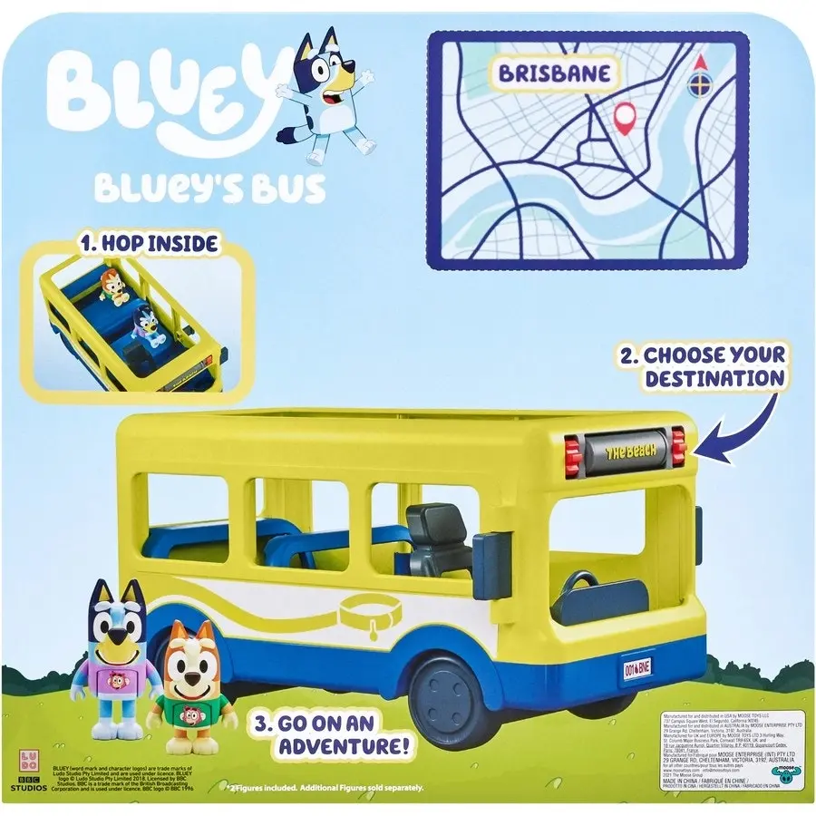 Bluey's Brisbane Bus Adventure Playset