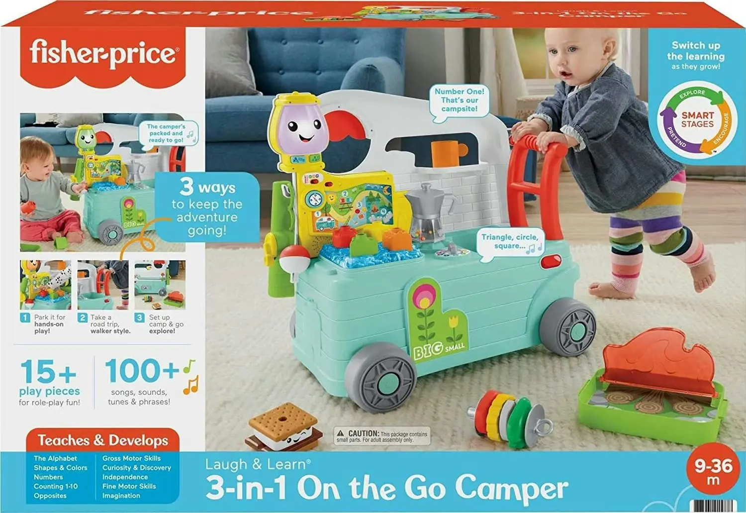 Fisher Price Laugh & Learn 3-in-1 On-the-Go Camper