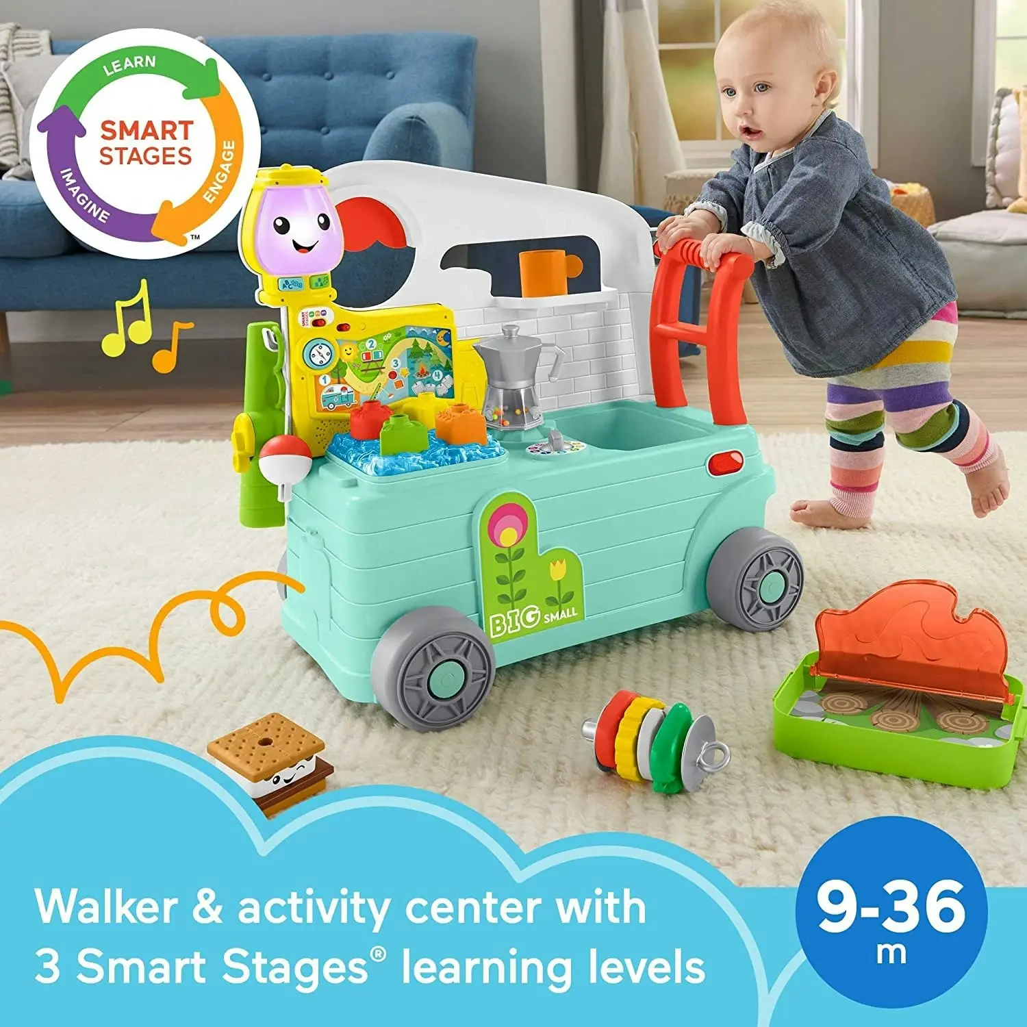 Fisher Price Laugh & Learn 3-in-1 On-the-Go Camper