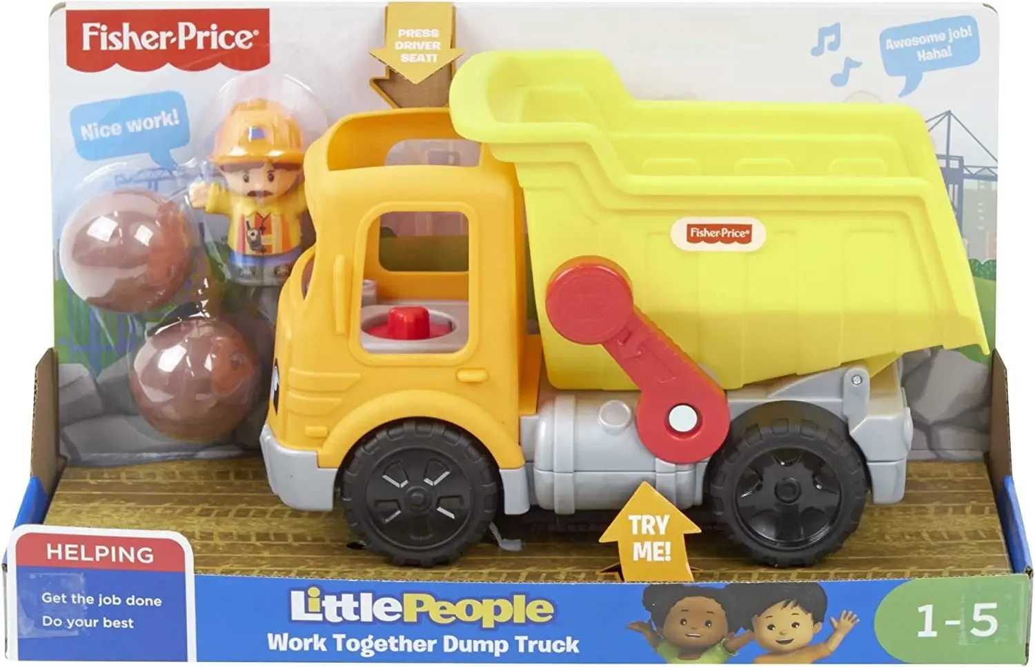 Fisher-Price Little People Work Together Dump Truck Toy