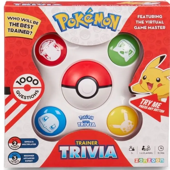 Pokemon Trainer Electronic Trivia Game