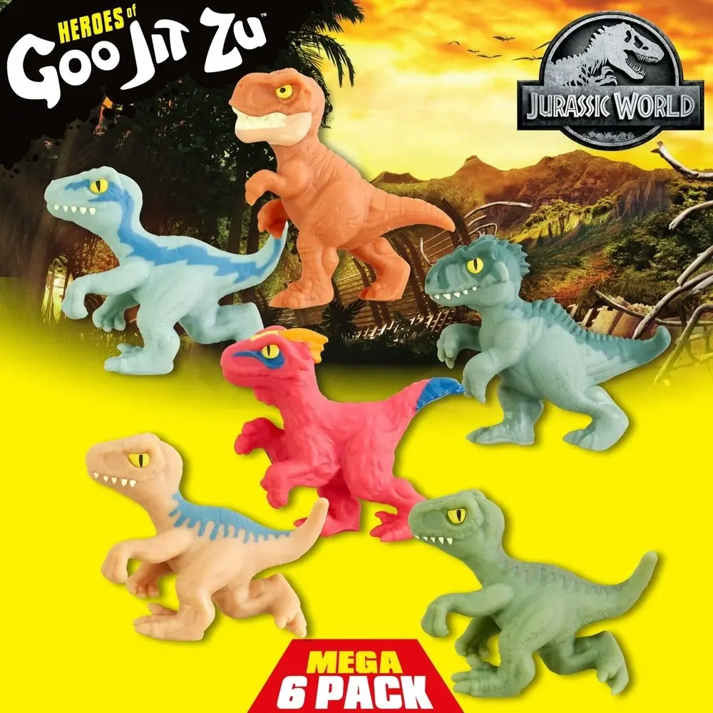 Heroes Of Goo Jit Zu Jurassic World Minis Mega 6 Pack