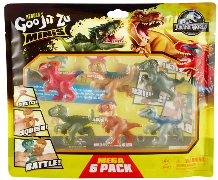 Heroes Of Goo Jit Zu Jurassic World Minis Mega 6 Pack