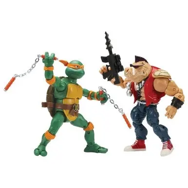 TMNT Classic Collection 6" 2Pk - Mikey Vs Bebop