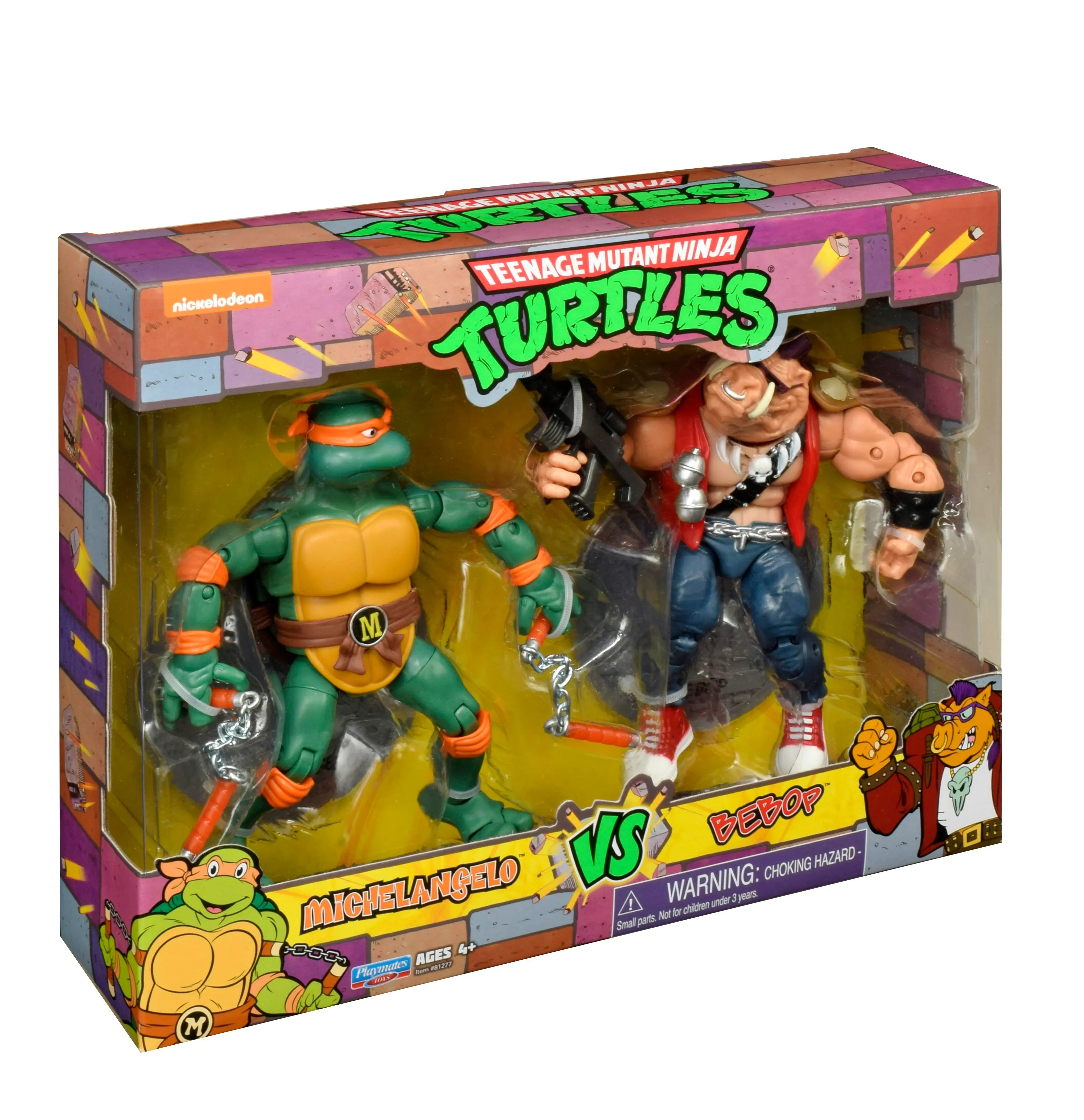 TMNT Classic Collection 6" 2Pk - Mikey Vs Bebop