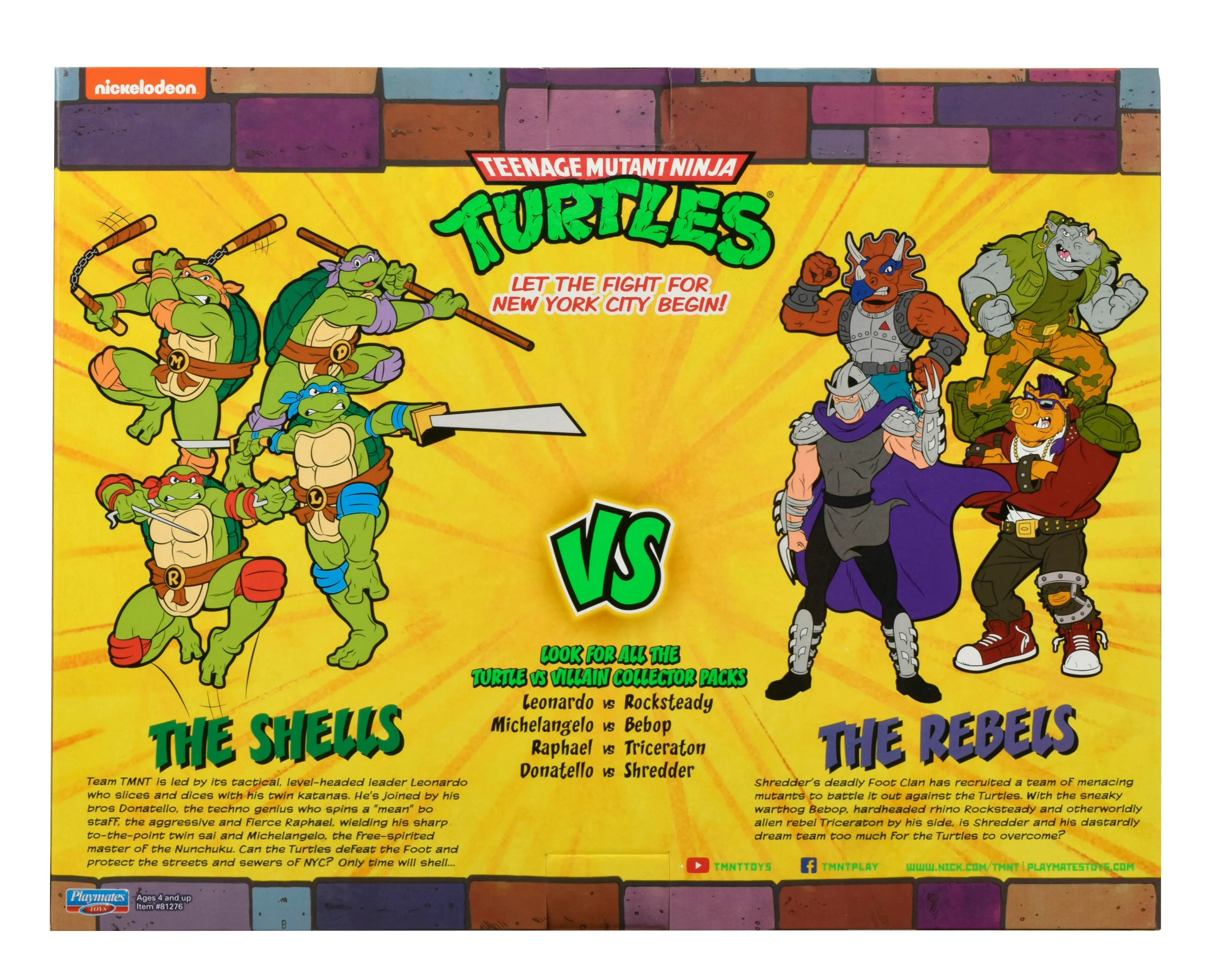 TMNT Classic Collection 6" 2Pk - Mikey Vs Bebop