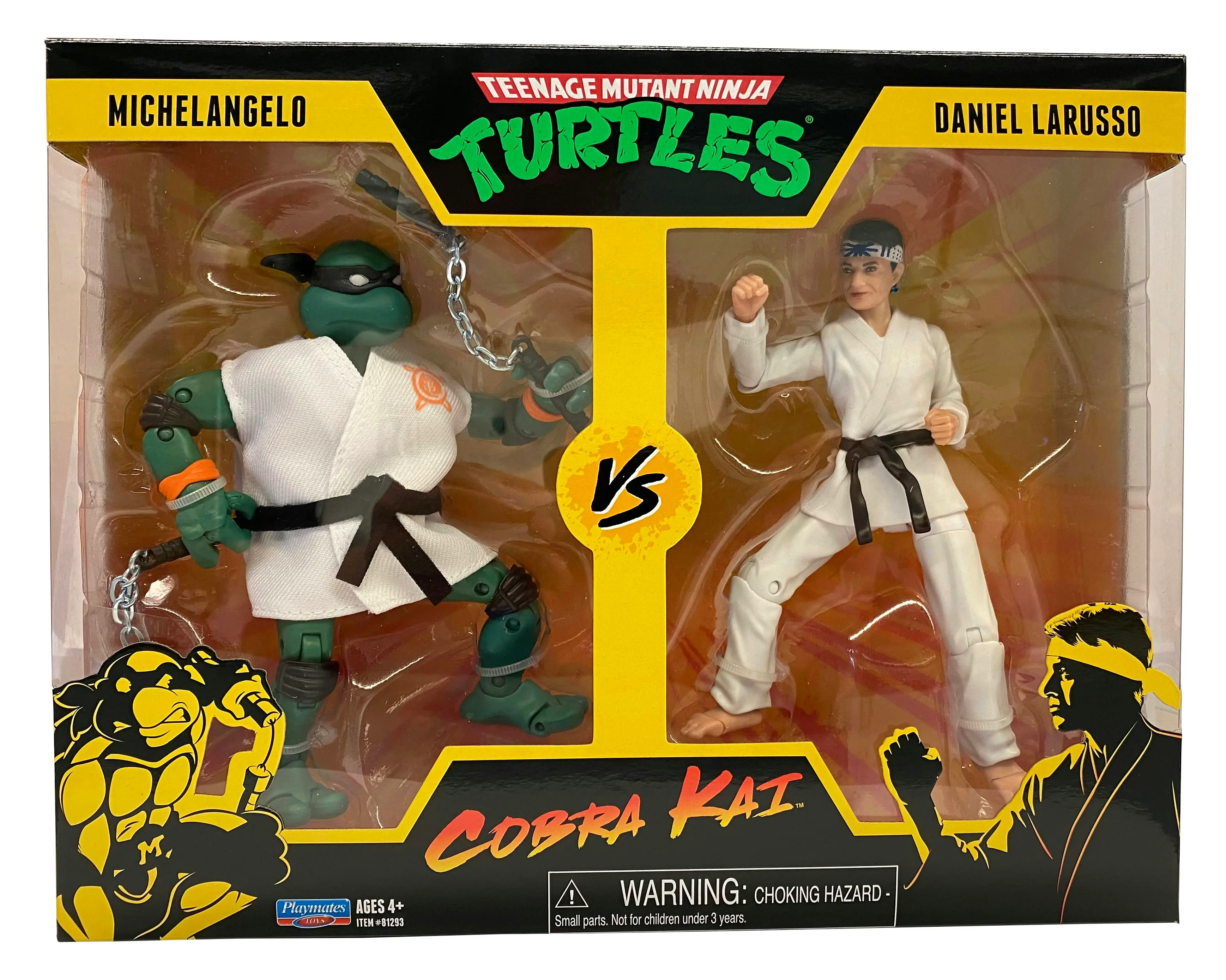 TMNT VS Cobra Kai 2-Pack 6" Figure Mikey Vs Danny Larusso