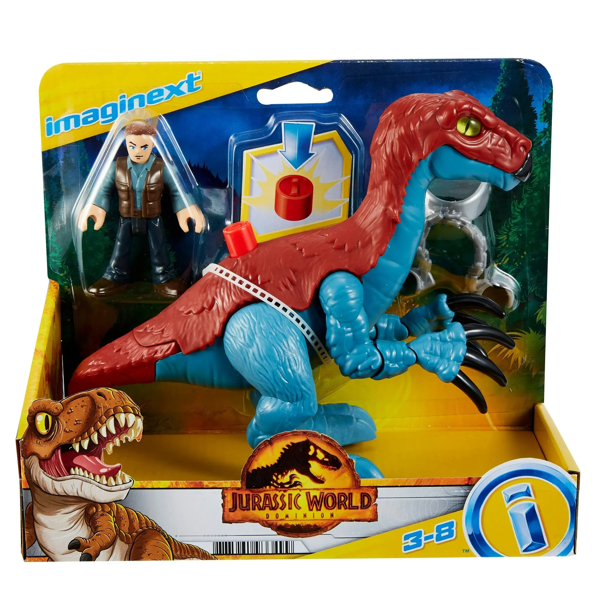 Imaginext Jurassic World Therizinosaurus & Owen