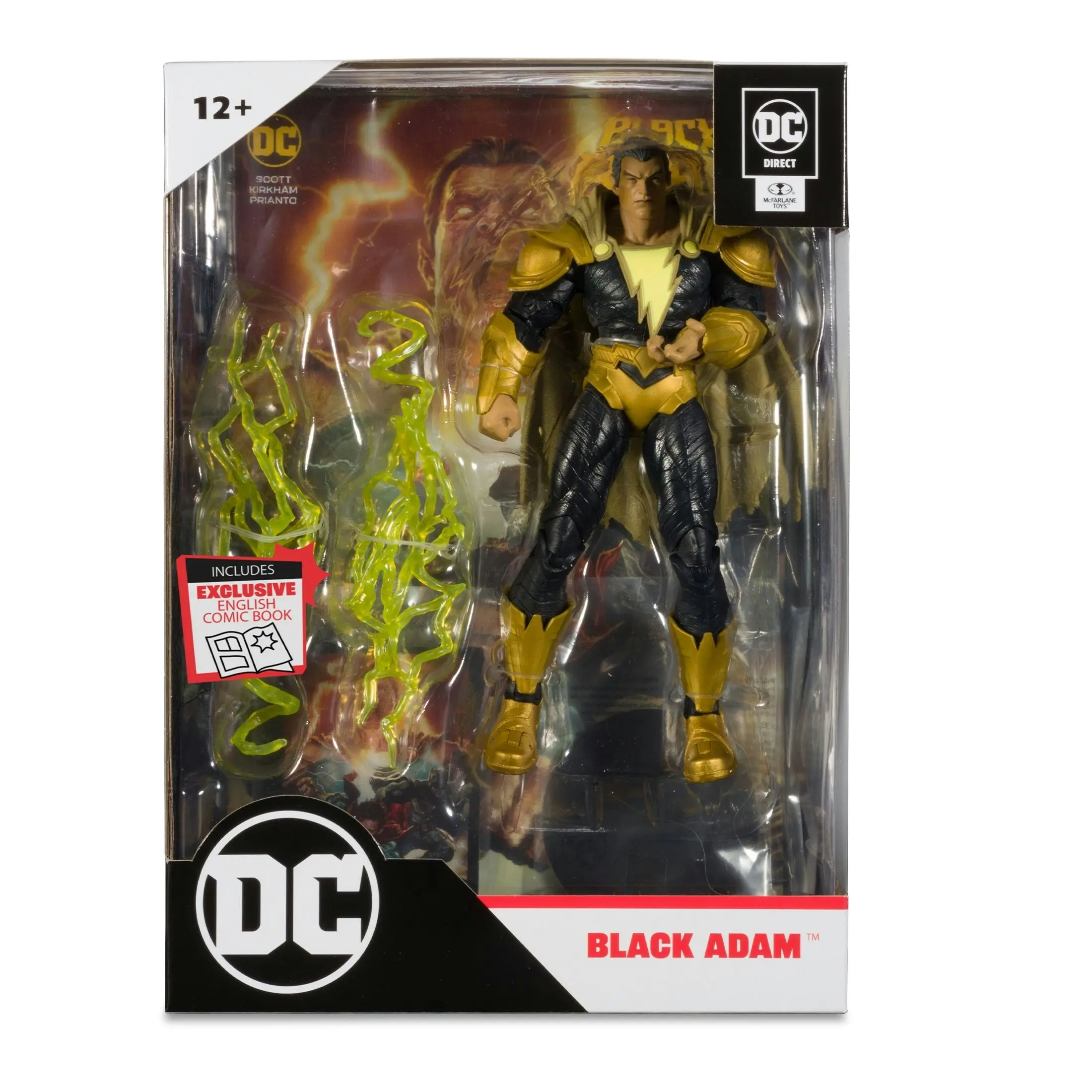 Dc Direct 7In Comic With Figure Black Adam with Exclusive Comic