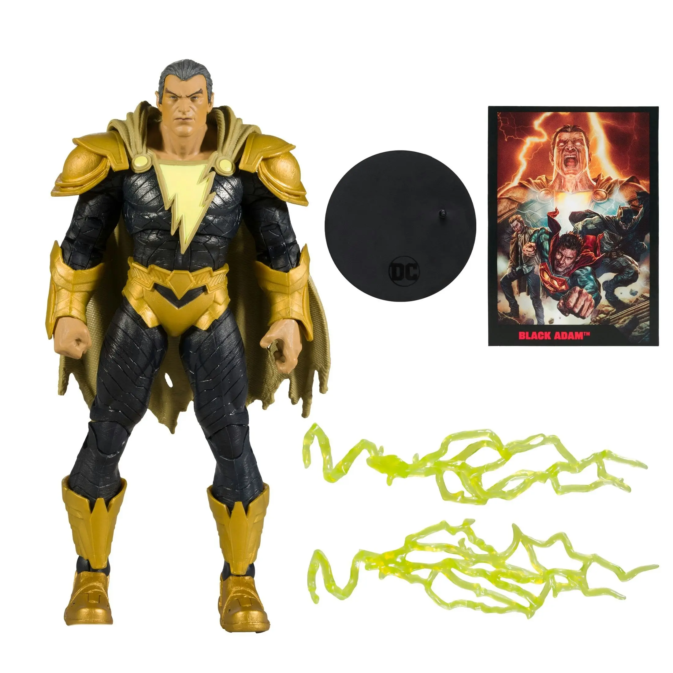 Dc Direct 7In Comic With Figure Black Adam with Exclusive Comic