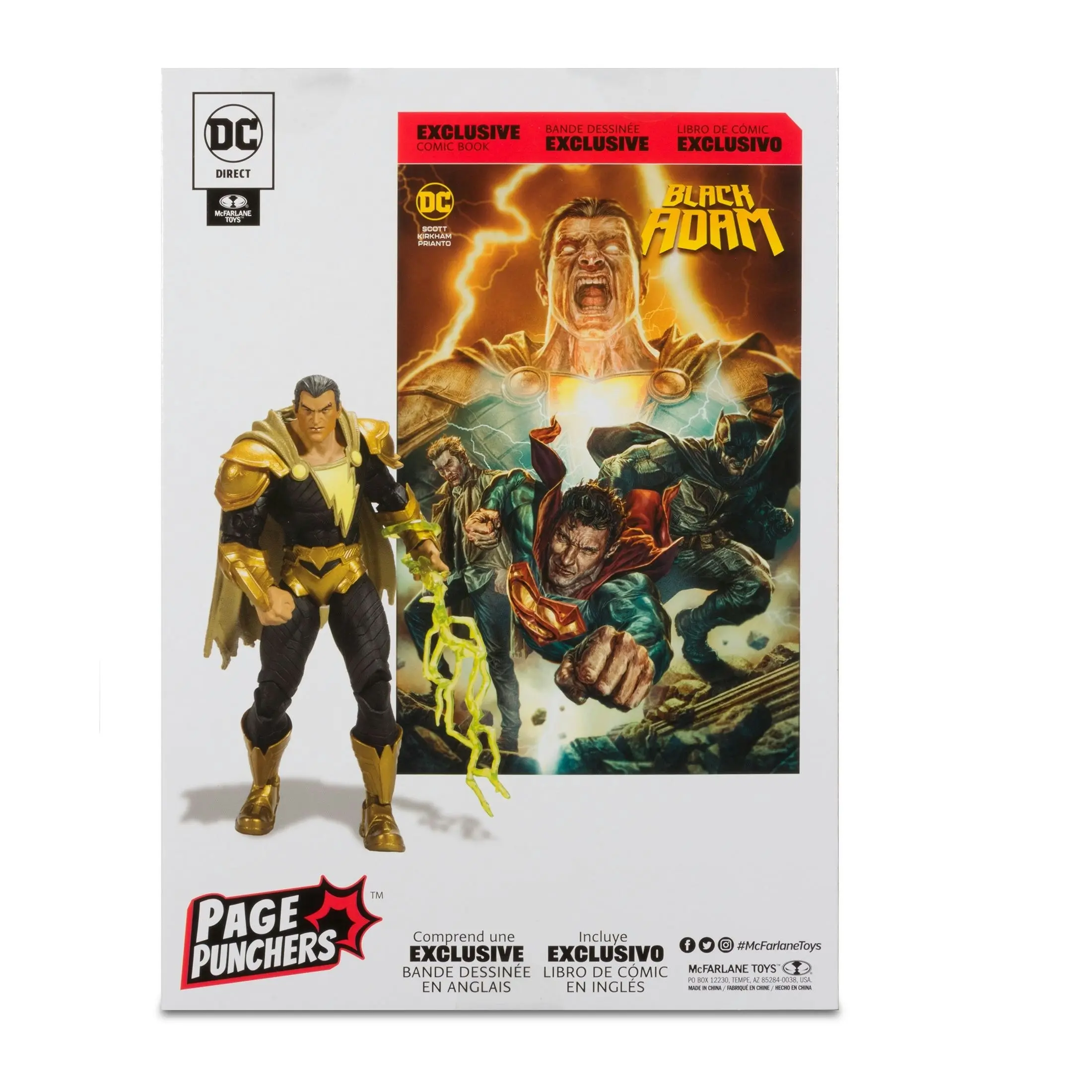 Dc Direct 7In Comic With Figure Black Adam with Exclusive Comic