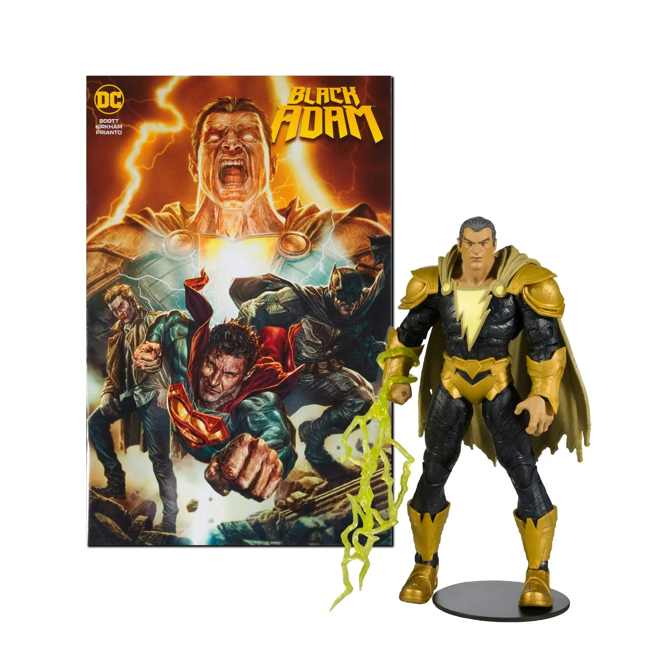 Dc Direct 7In Comic With Figure Black Adam with Exclusive Comic