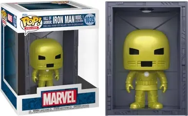 POP! Vinyl Deluxe: Marvel Hall of Armor Iron Man Model 1 Metallic