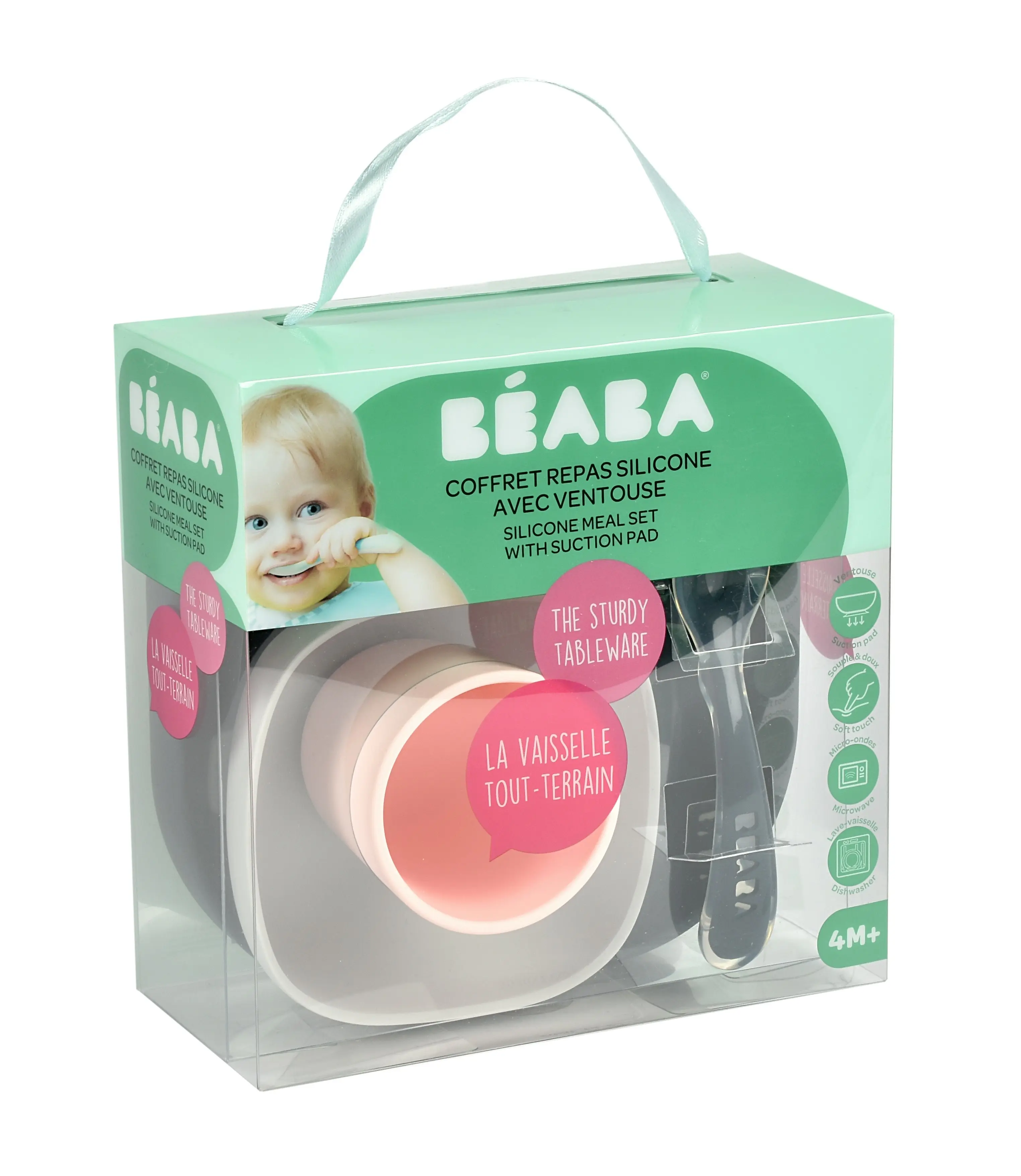 Beaba Silicone Suction Meal Set Night Blue