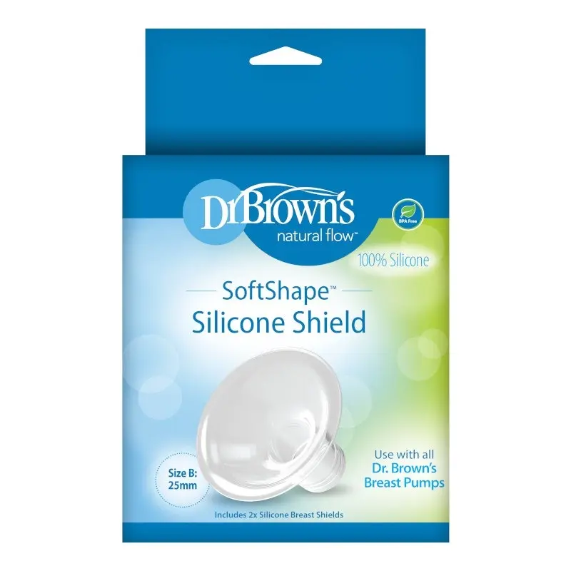 Dr Browns Softshape Silicone Shields Size B 2 Pack