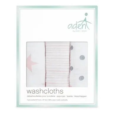 Aden Doll 3-Pack Aden Washcloths