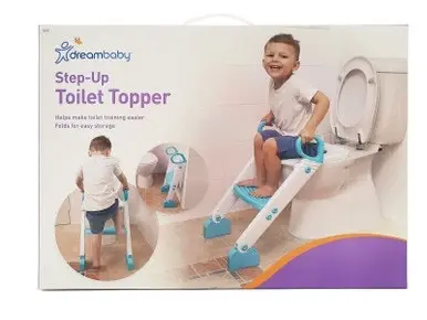 dreambaby Step-Up Toilet Topper Aqua & White