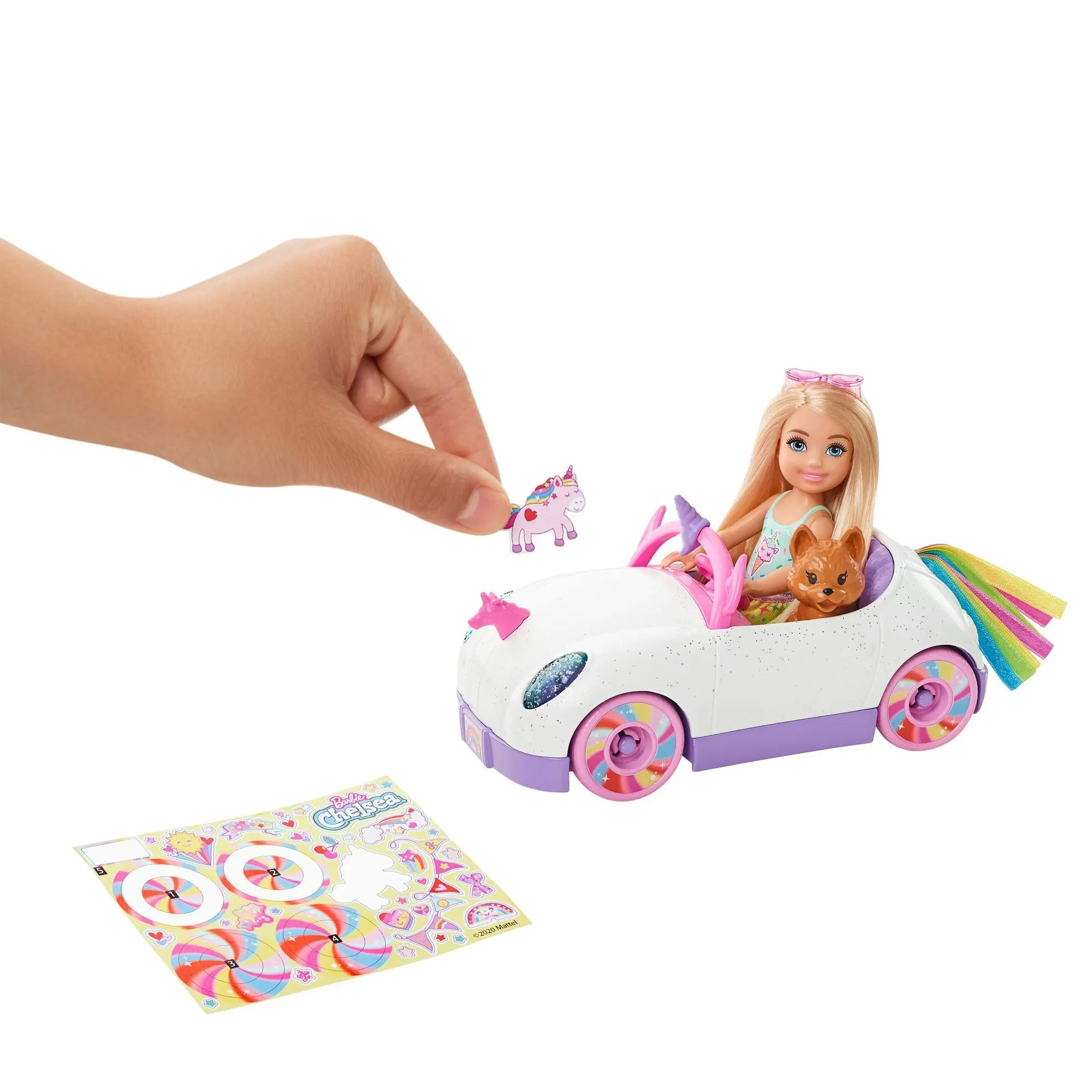 Barbie Chelsea Doll and Unicorn Vehicle