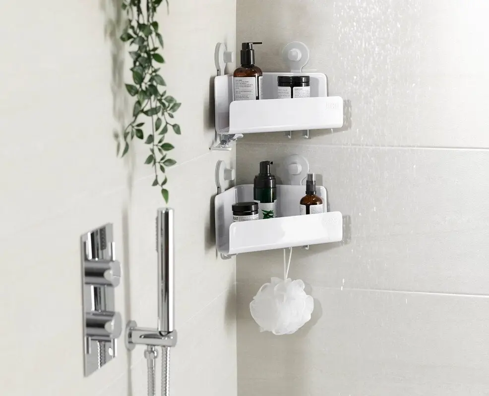 Joseph Joseph EasyStoreÃ¢â€žÂ¢ 2-piece Corner Shower Shelf Set