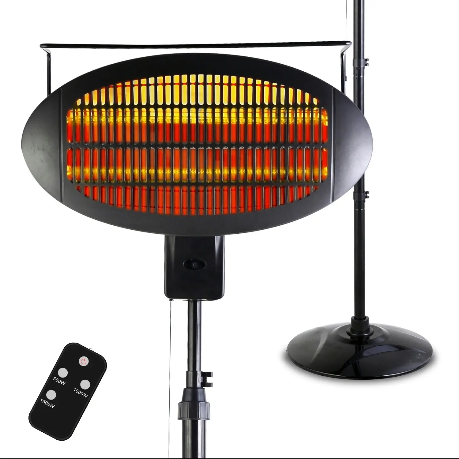 Heller 2000W Portable Electric Patio Heater/Floor Pedestal - HPH2000