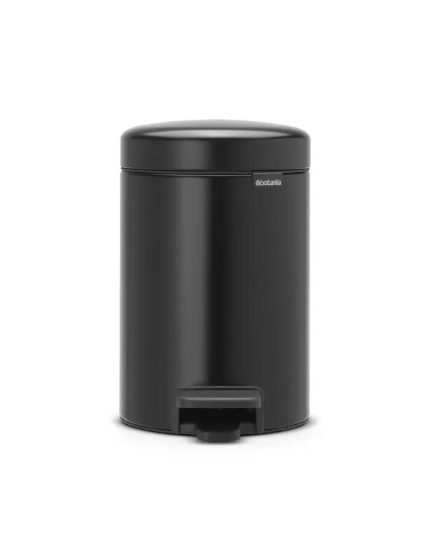 Brabantia NewICONÃ‚Â 3 Litre Pedal Bin - Matte Black