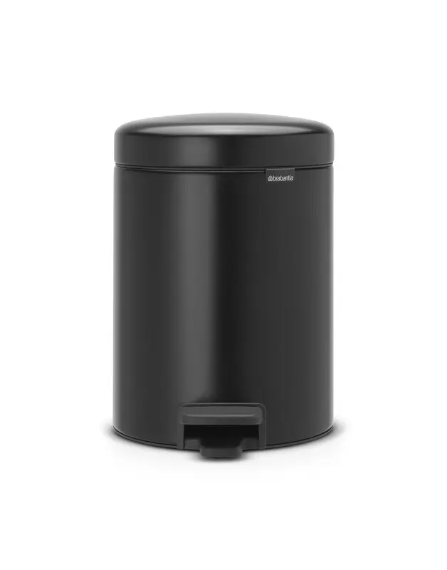 Brabantia NewICONÃ‚Â 5 Litre Pedal Bin - Matte Black