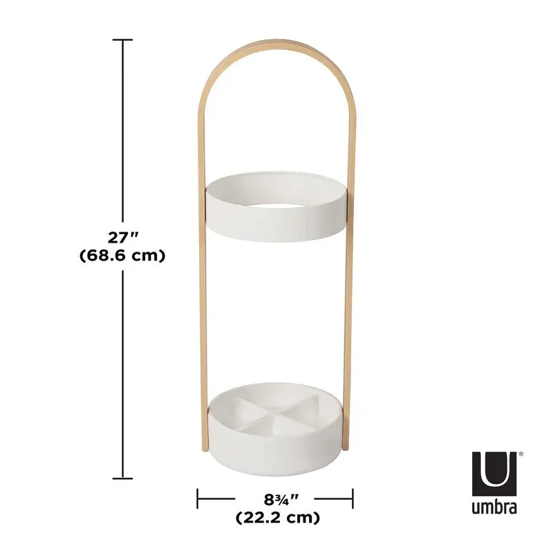 Umbra Bellwood Umbrella Stand 22x24x68.5cm - White/Natural