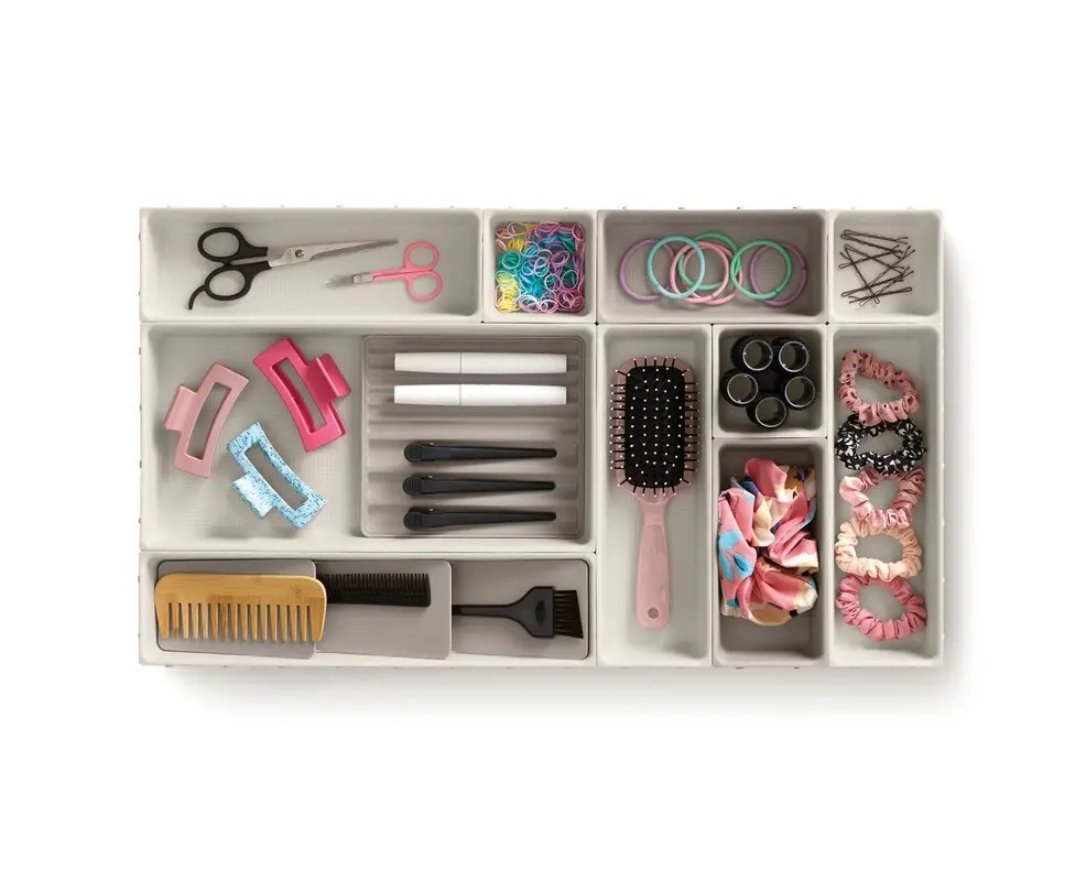 Joseph Joseph Viva 12 Piece Makeup Organiser Set - Shell