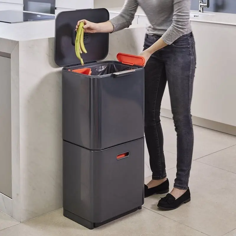 Joseph Joseph Totem Max 60L Waste Separation Bin - Graphite