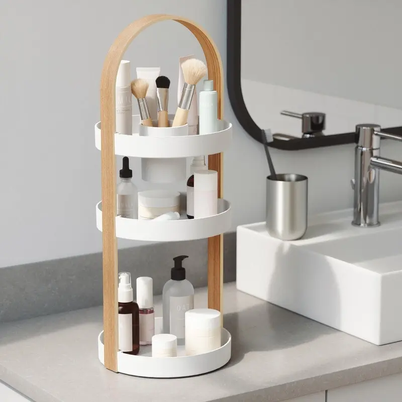 Umbra Bellwood Cosmetic Organizer -White/Natural