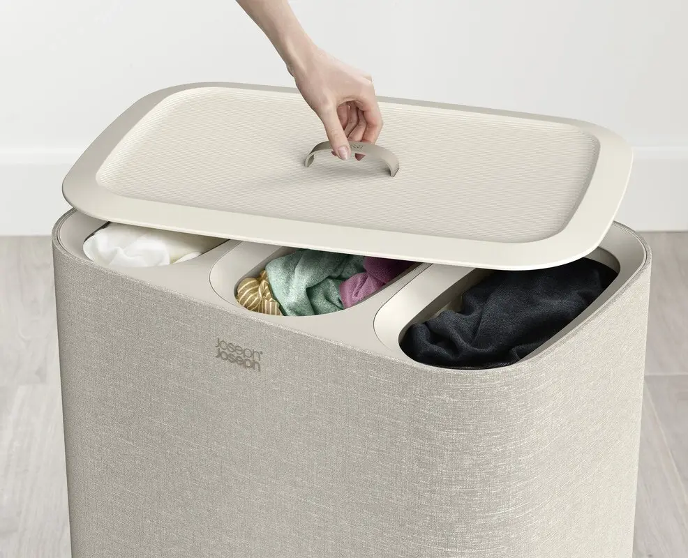 Joseph Joseph Tota Trio 90L Laundry Basket - Ecru