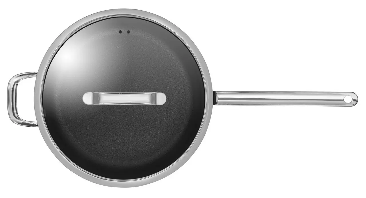 Scanpan TechnIQÃ‚Â 30cm/5.5L GiantÃ‚Â Braiser - 17173 - Black/Brushed