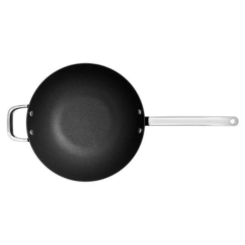 Scanpan TechnIQÃ‚Â 30cm Wok - 17185 - Black/Brushed