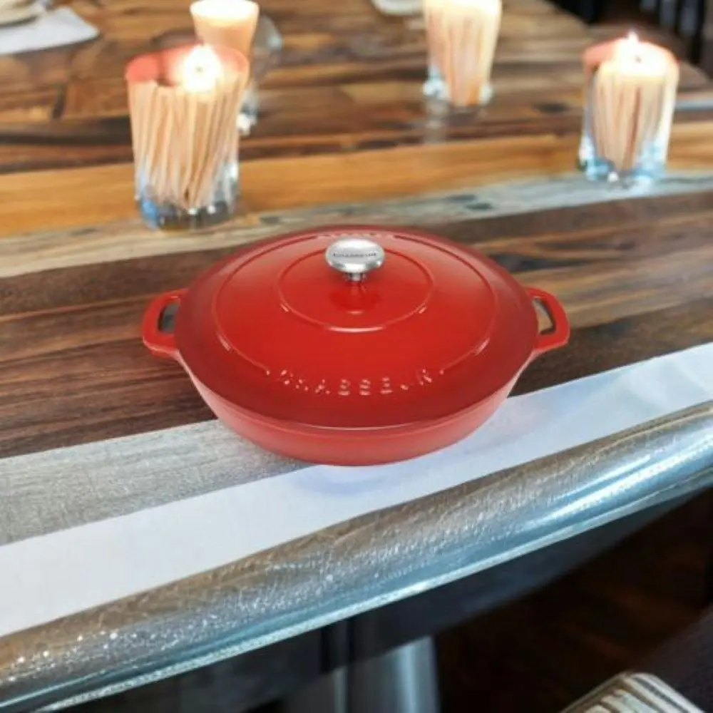 Chasseur 30cm Round Casserole - Inferno Red