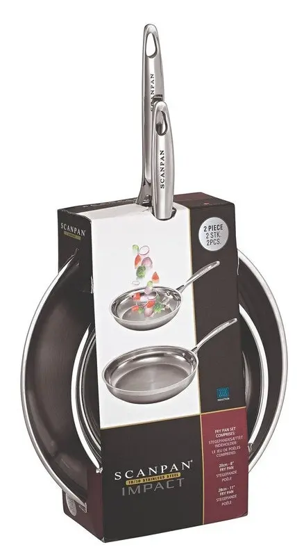 Scanpan 22051 2 Pc Fry Pan in Sleeve Set 20cm and 28cm