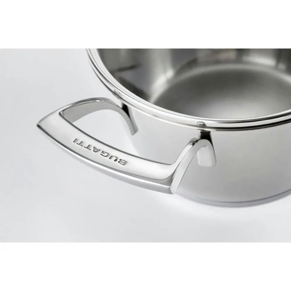 Bugatti Italy 2.0L/20cm Stainless Steel Casserole With Glass Lid