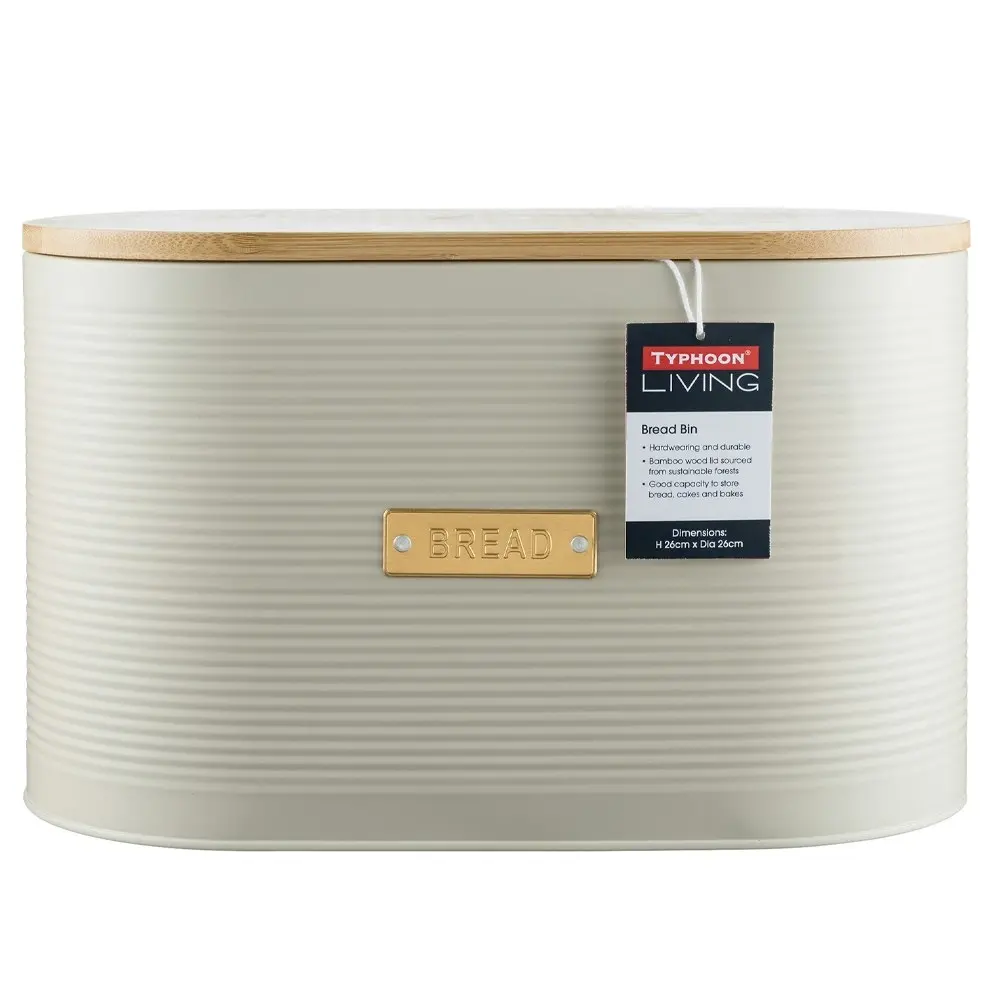 Typhoon Living Bread Bin Cream - 16 x 33 x 17.5cm