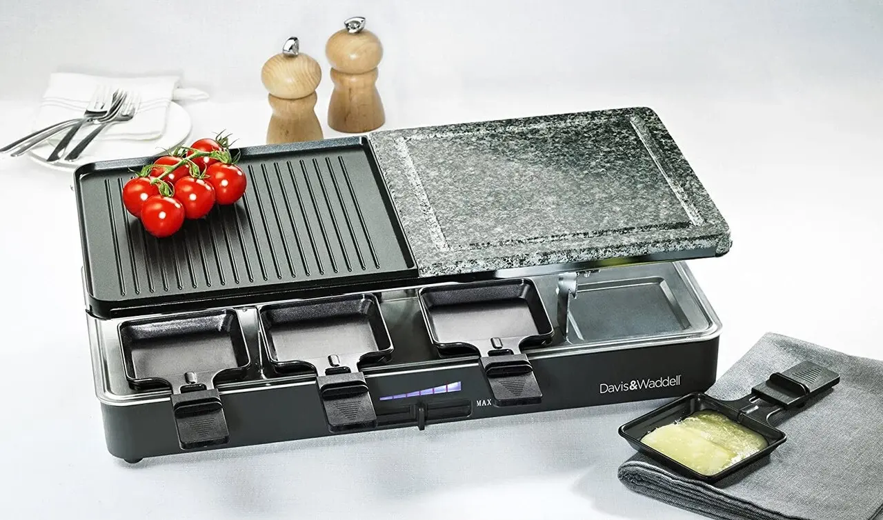 Davis & Waddell 8 Person Electric Party Grill Non-Stick Griddle Teppanyaki BBQ