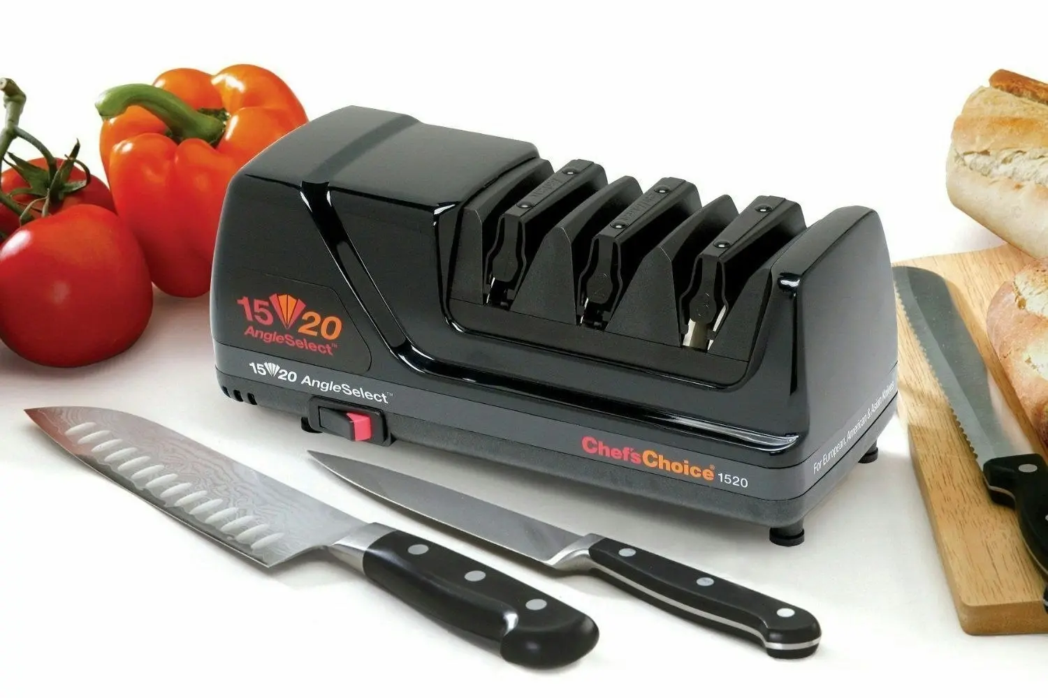 Chef's Choice 1520 Angle Select Diamond Professional Electric Sharpener- Black