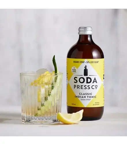 SodaStream Soda Press 4 Pack Organic Syrup 500ml - Indian Tonic